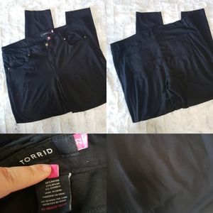 Torrid Stretchy Black Trousers Size 22